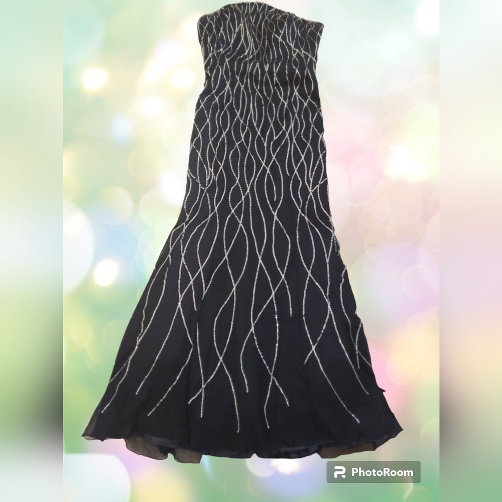 100% Silk Couture $600+ formal gown Dress Size 12